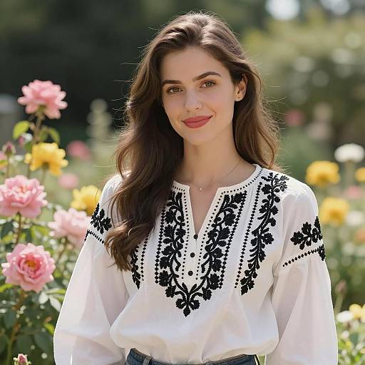 Vintage Queen in a Sunlit Garden