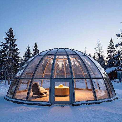 Glass Roof Igloo in Finland