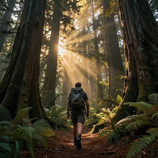 Trailblazer in Mystical Dawn Forest