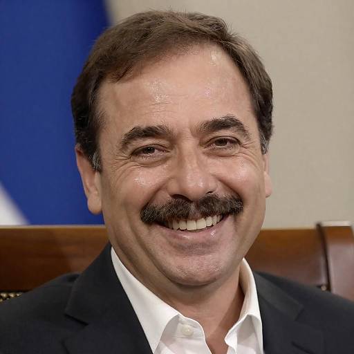 Smiling Middle-Aged Man in Suit