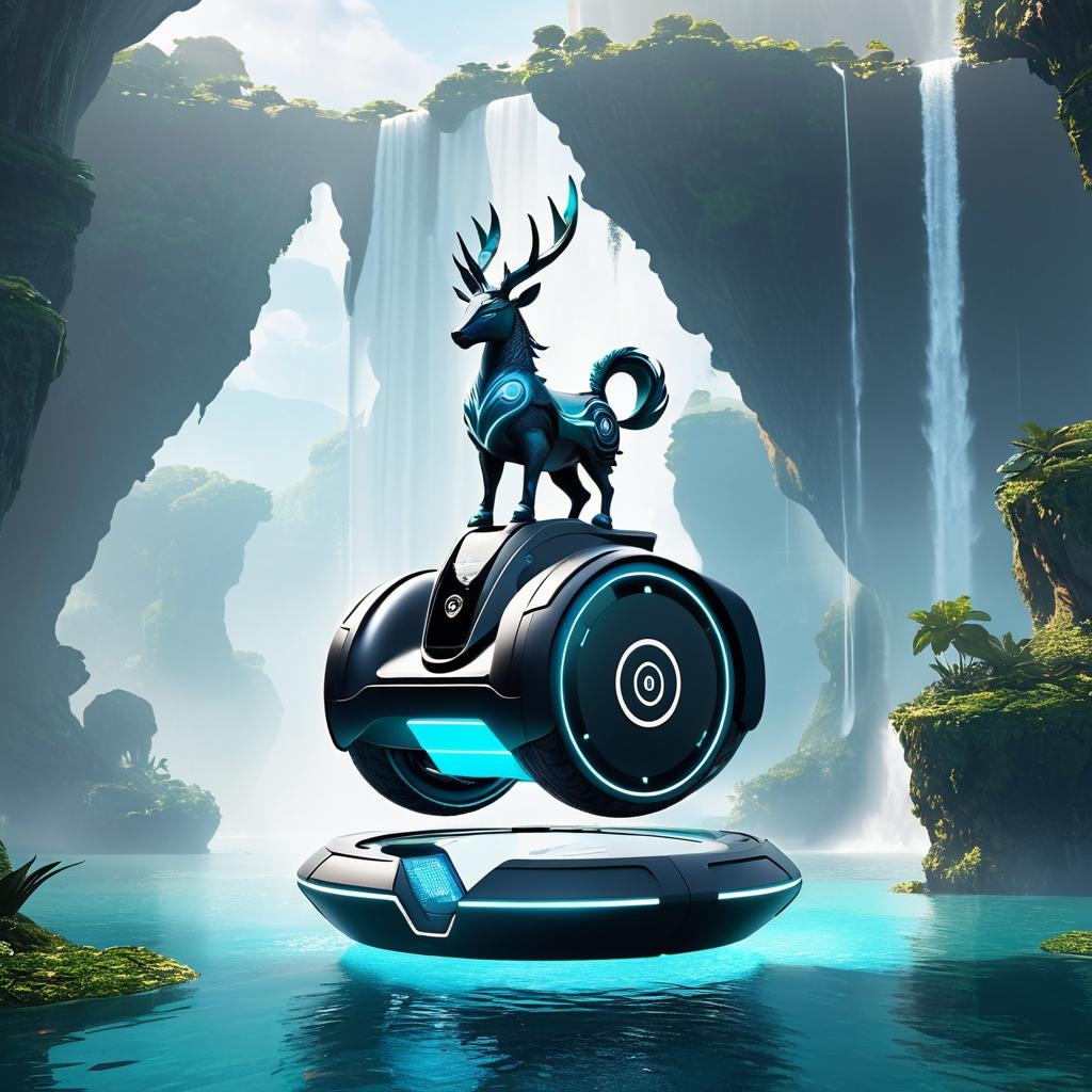 Mythical Creature Segway on Floating Island