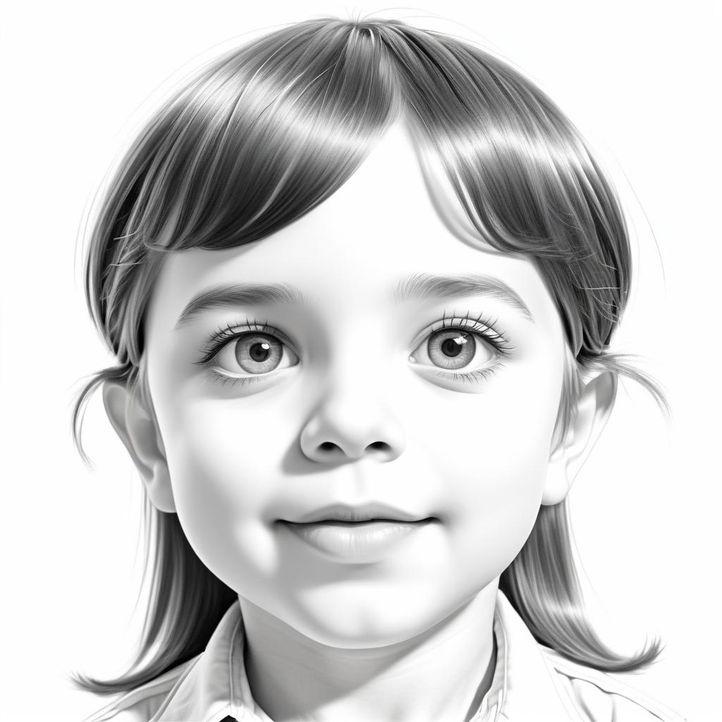 Hilarious Pencil Caricature of a Child