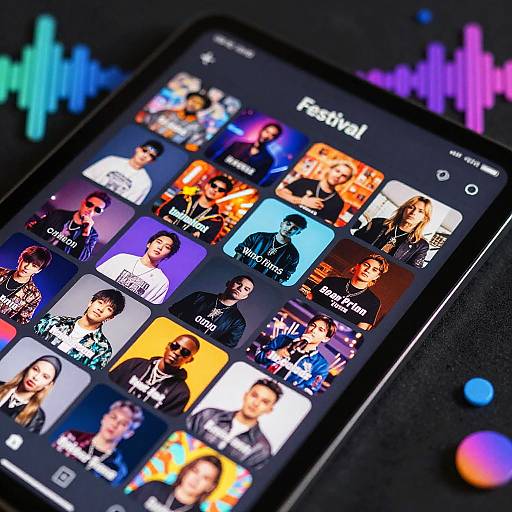 Festival Lineup Maker App Close-Up
