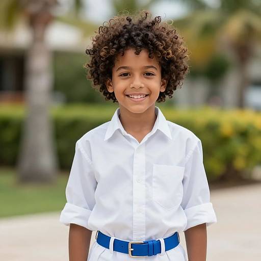Caribbean Boy in Fancy Dress Costume