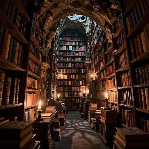 Surreal Underground Library Mystique