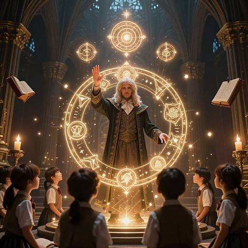 Fantasy Academy Prefect Casting Protective Spell