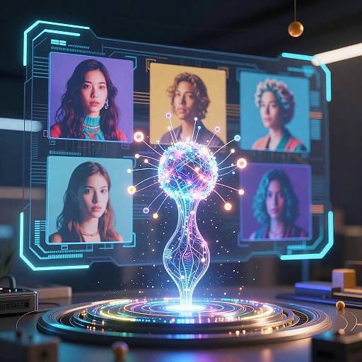 AI Artist Creating Vivid Neural Images