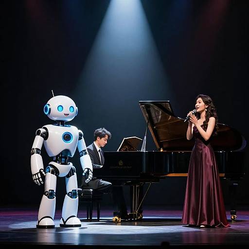 Hyperrealistic Theatre Stage Performance