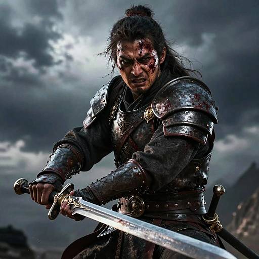 Epic Battle-Worn Fantasy Warrior