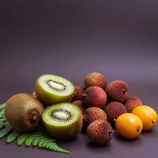 Dusky Mauve Outdoor Fruit Still Life