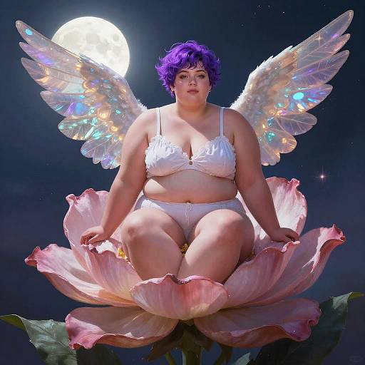 Plus Size Pixie with Iridescent Wings