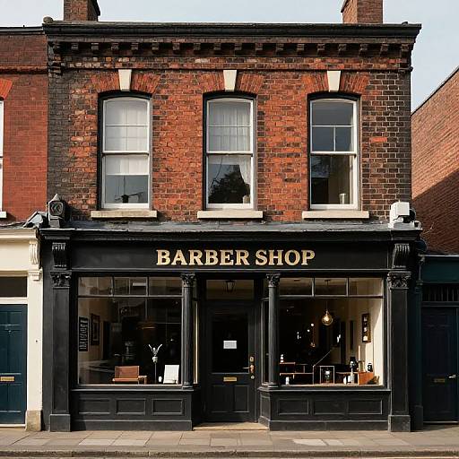 Photograph of a classic black-and-red brick 