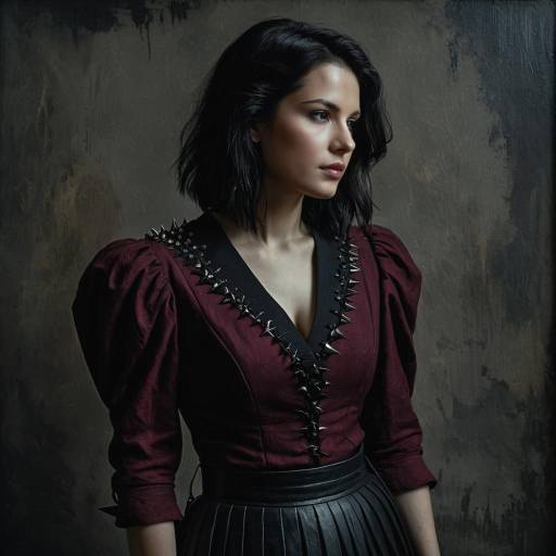 Dark Fantasy Woman Portrait in Moody Lighting