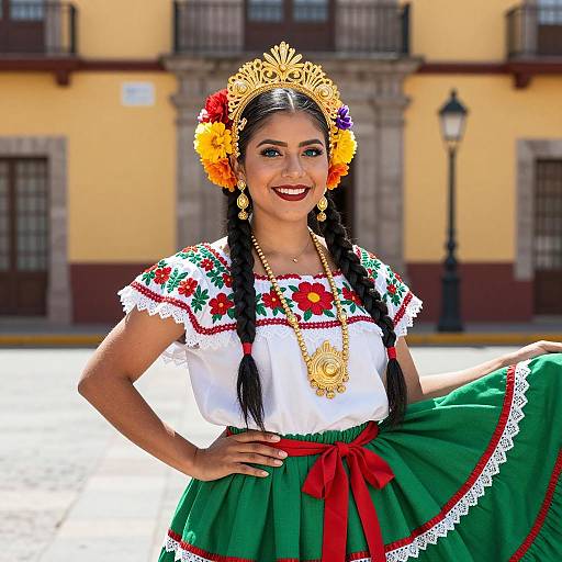 Vibrant Traditional Mexican Loteria Costume