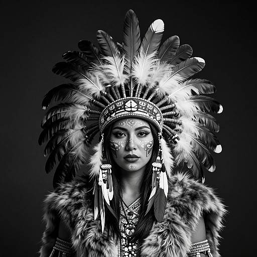 Futuristic Indigenous Woman Portrait