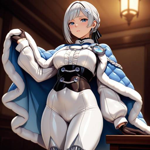 Illustration of Akershus fortress (oshiro project), oshiro project:re in the style of John doe