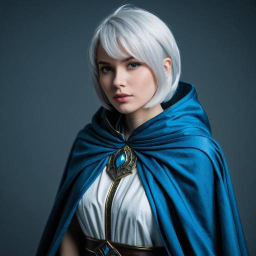 Detailed Corrin Cosplay with Blue Cloak