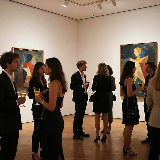 Elegant Cocktail Event at Modern Gallery