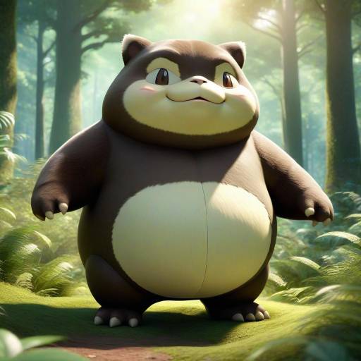 Cinematic 3D Render of Snorlax in Forest Cinematic 3D Render of Snorlax in Forest