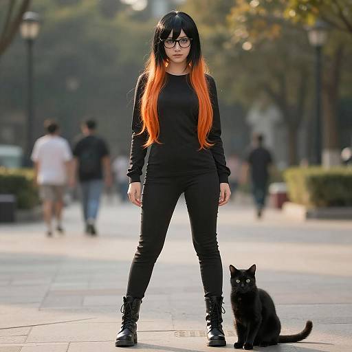 Lifestyle costume photo of Morgana (persona 5). Cosplay clothes