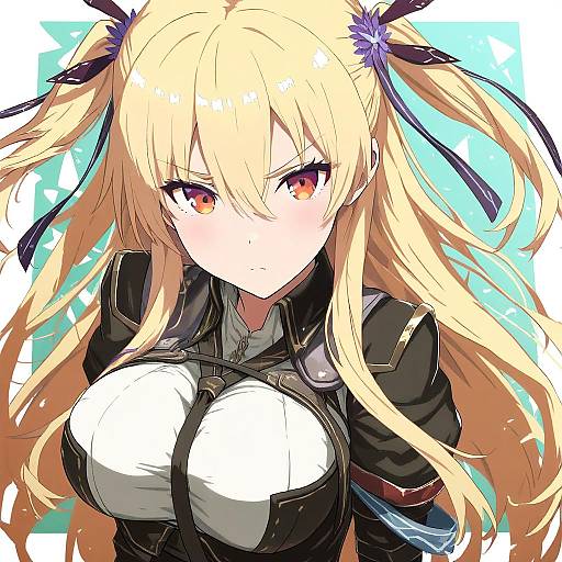 Illustration of Alisa reinford, eiyuu densetsu in the style of Okiraku nikku