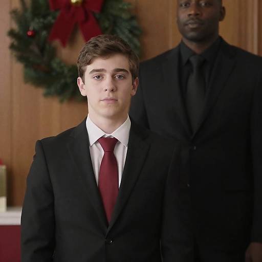 Stylish Christmas Portrait of Two Men