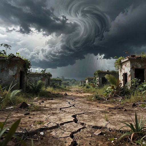 Post-Apocalyptic Overgrown Landscape