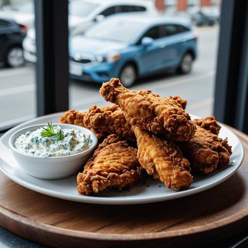Crispy Fried Chicken Wings with Blue Cheese Dressing