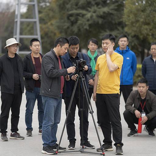 Outdoor Group Photo with Various Characters