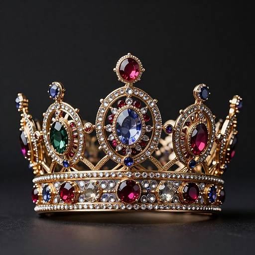 Ultra-Realistic Jewel-Encrusted Crown