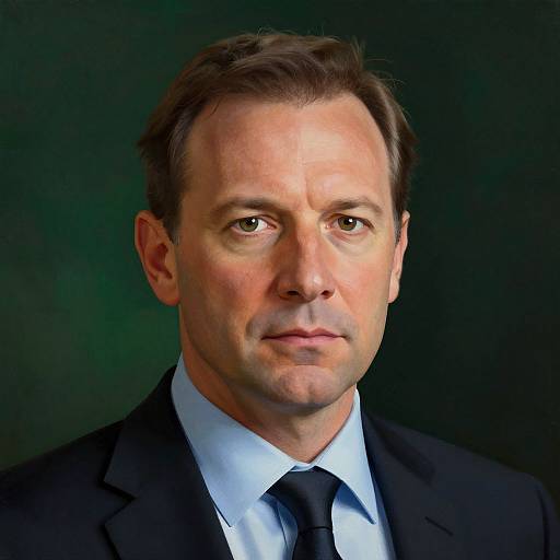 Professional CEO Portrait with Painterly Style