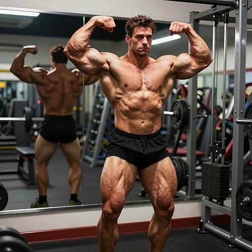 Sims 4 Gym Bodybuilder Flexing