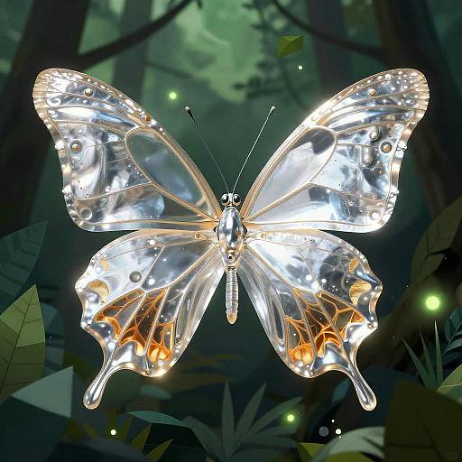 Modern Scientific Butterfly Illustration