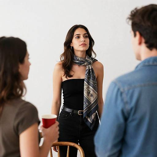 Vibrant Party Scene with Dynamic Characters