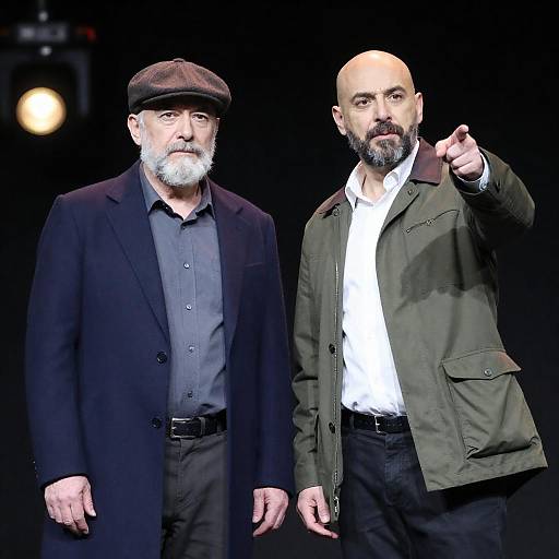 Bearded Duo on Night Stage