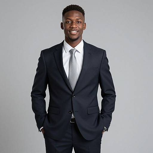 Confident Young African American Man Portrait