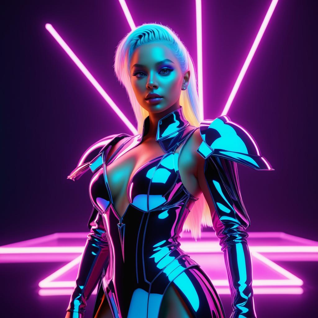 Neon Warrior: Lady Gaga in Fashion