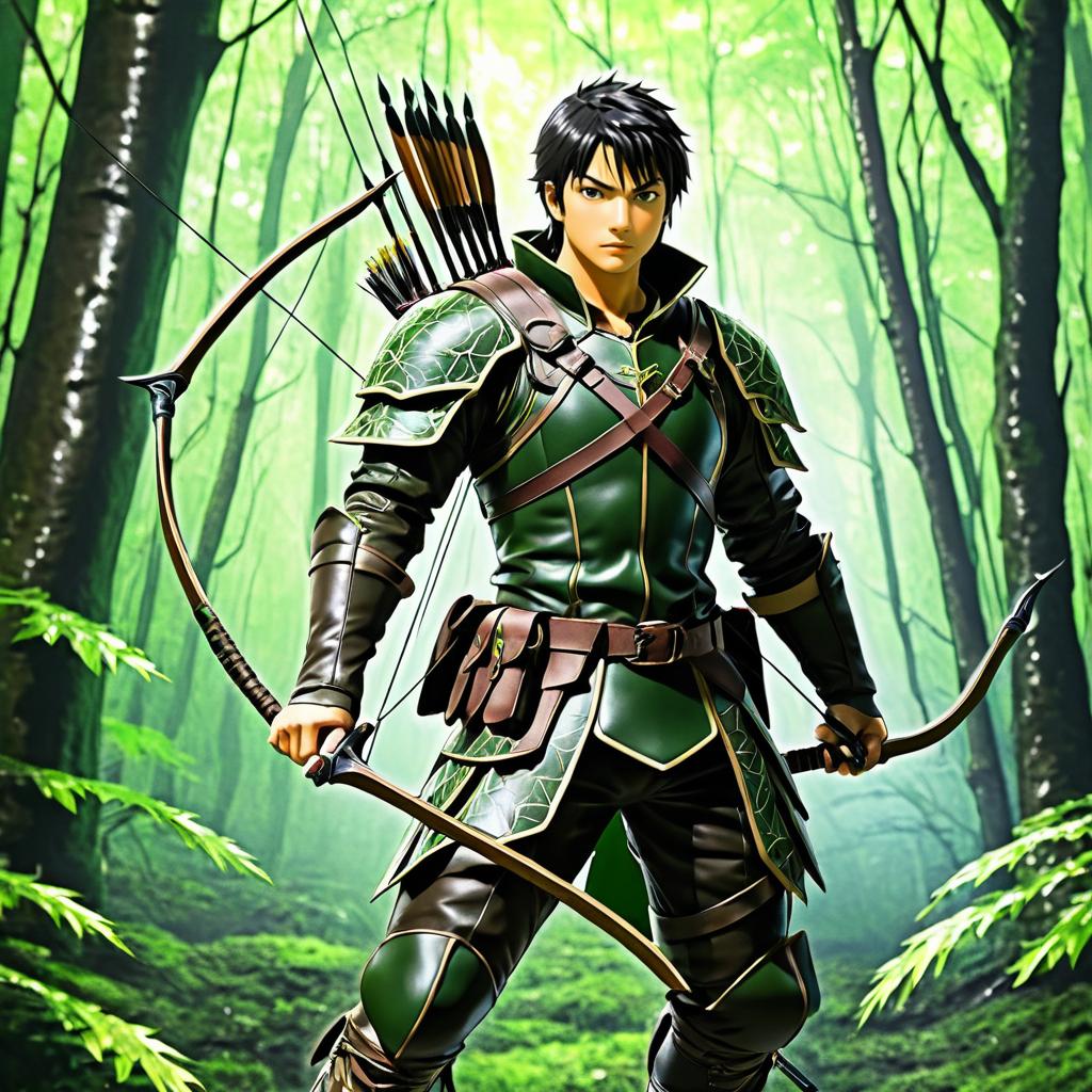 Heroic Archer in Enchanted Forest