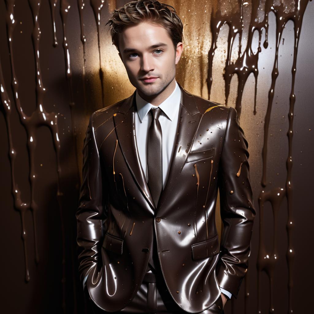 Elegant Chocolate-Covered Robert Pattinson Portrait