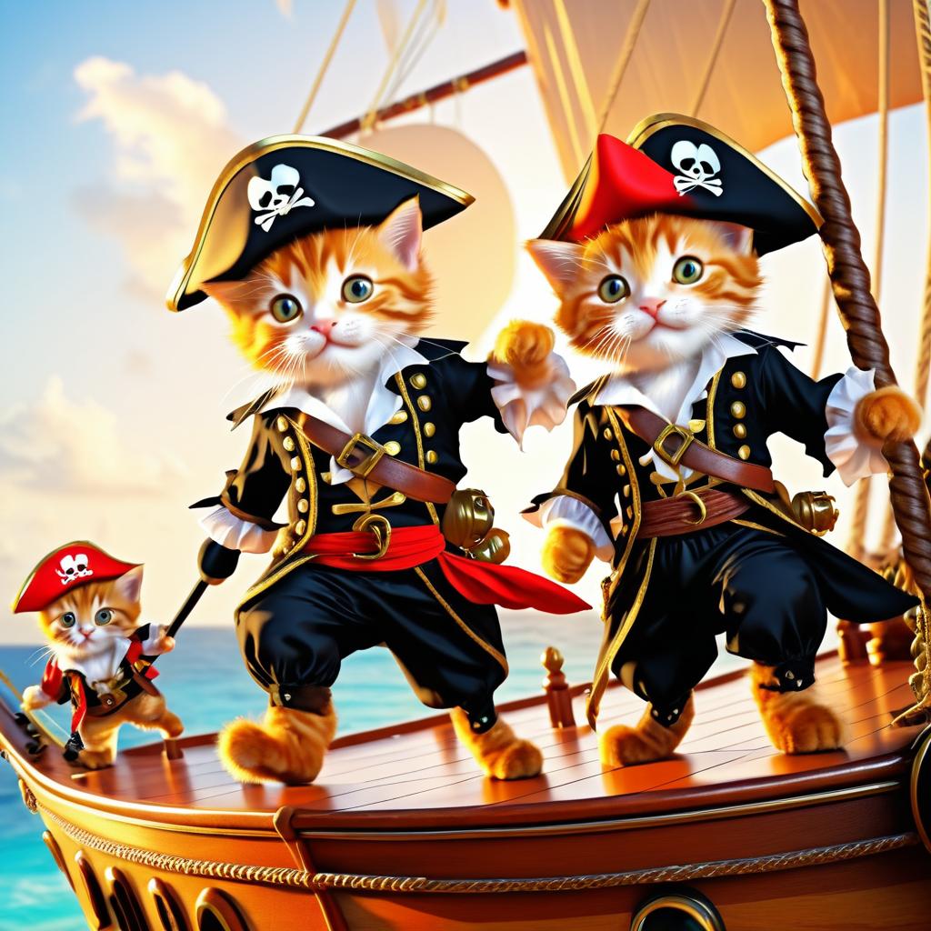 Pirate Kittens Adventure in the Caribbean