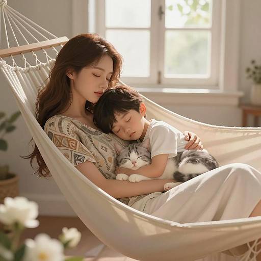 Serene Sleep: Mother and Child