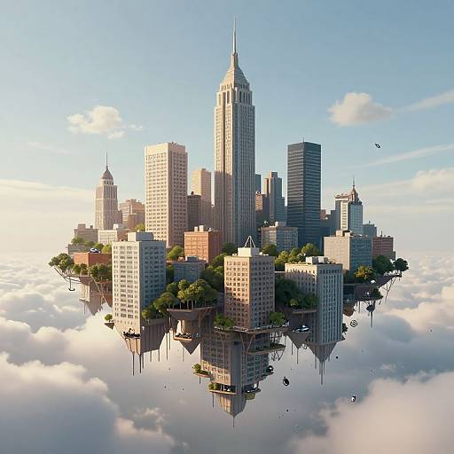 Dreamscape City of Shifting Thoughts