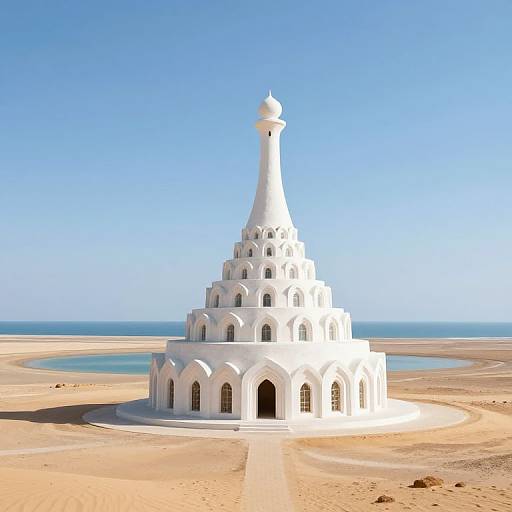 Minimalistic Armenian Spiral Building