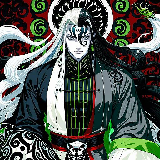 Illustration of Ashiya douman (third ascension) (fate), fate/grand order in the style of Koi (koisan)