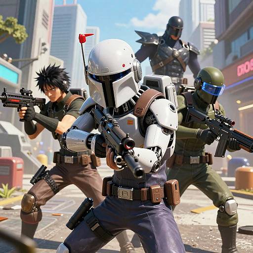 Neon Bounty Hunters vs Crime Lord