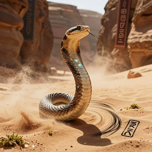 Desert Viper Assassin in Sunlit Canyon
