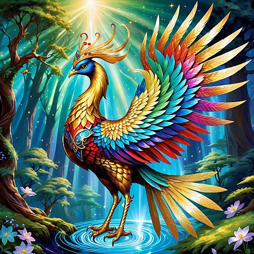 Simurgh: The Cosmic Bird of Wisdom