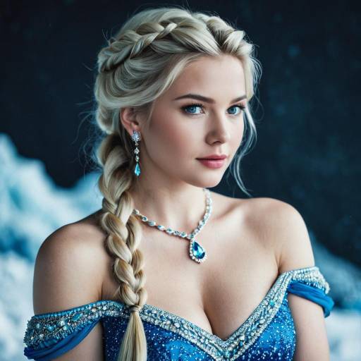 Elegant Frozen-Inspired Elsa Hairstyle