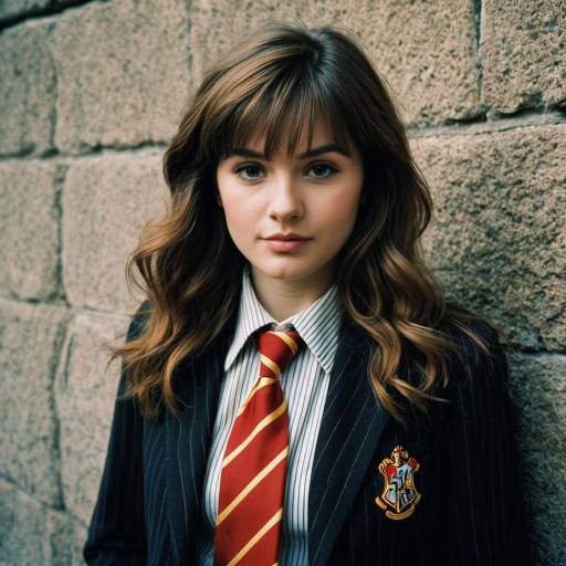 Rugged Woman in Harry Potter Outfit