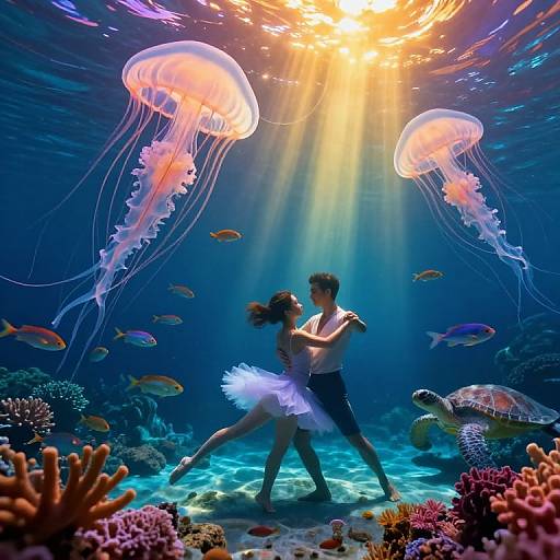 Underwater Fantastical Ballet Performance